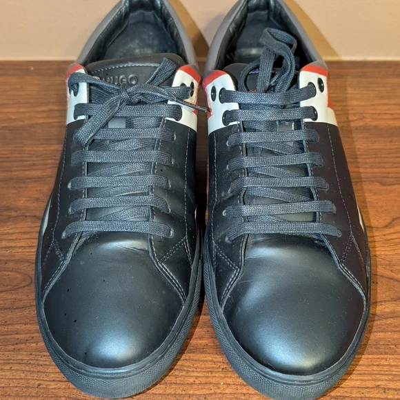 Hugo Boss Color-Blocked Sneakers Black Red White